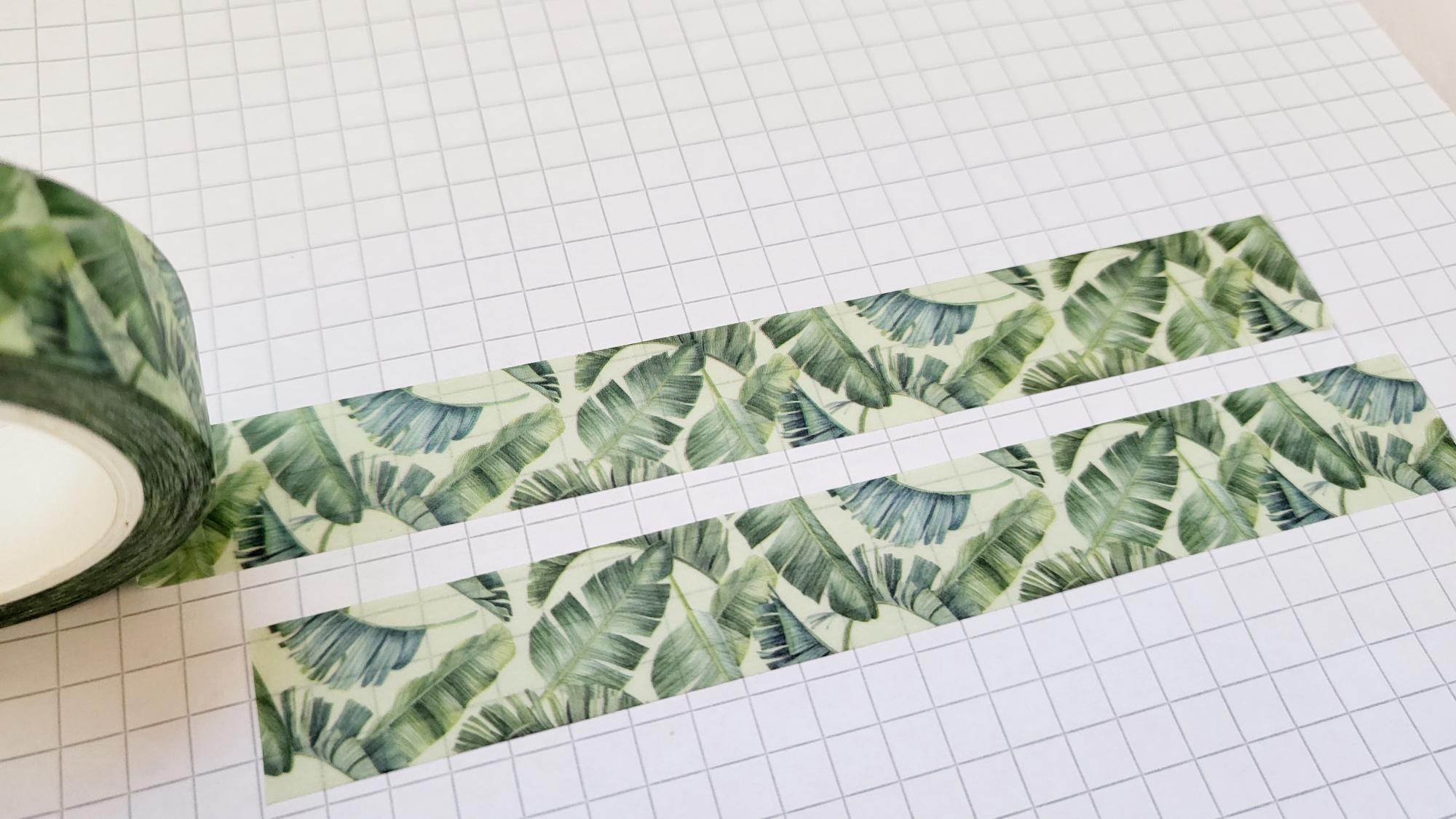 Washi Tape tropische Blätter